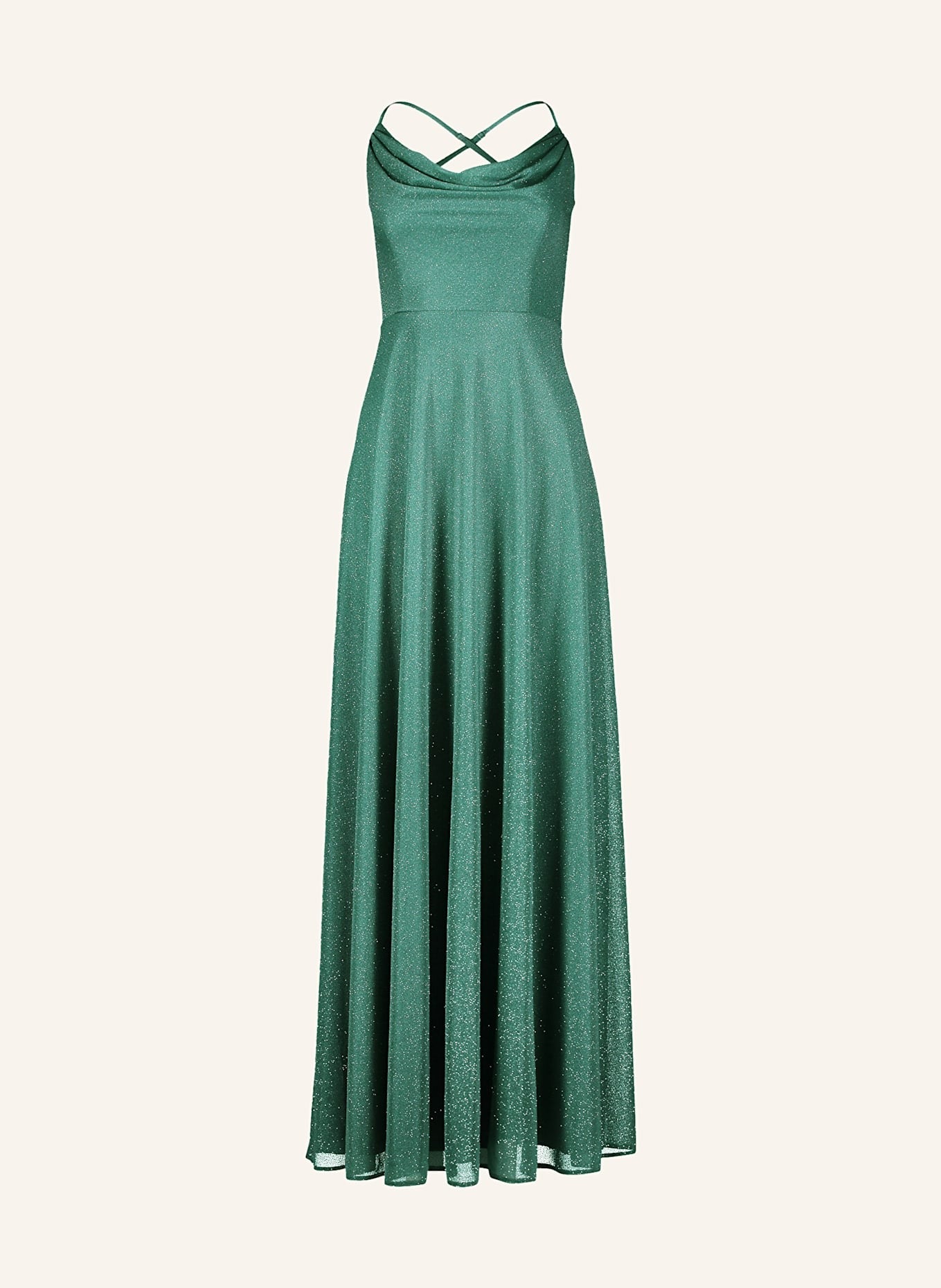 Avondjurk met Glanzende Draad en Cut-Out