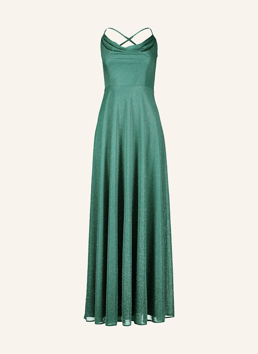 Avondjurk met Glanzende Draad en Cut-Out